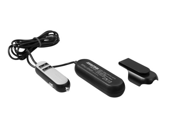 Nabíjačka do auta AVACOM CarHUB s výstupom 5x USB, čierna 