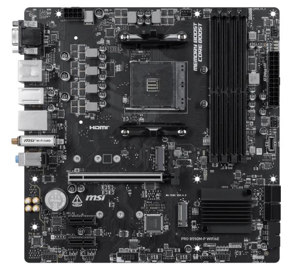 MSI PRO B550M-P WIFI6E/ AM4/ mATX 
