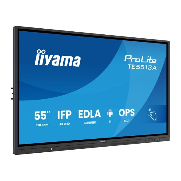 55" iiyama TE5513A-B3AG: IPS, 4K, 40P, EDLÁ 
