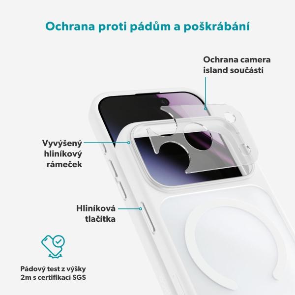 Epico HeroMatte Mag+ Case iPhone 17 Pro/ 18 Pro biela 