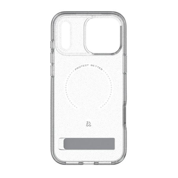 Case Milan Snap with Kickstand pre Apple iPhone 18 Pro Max / 17 Pro Max - Glitter Silver 