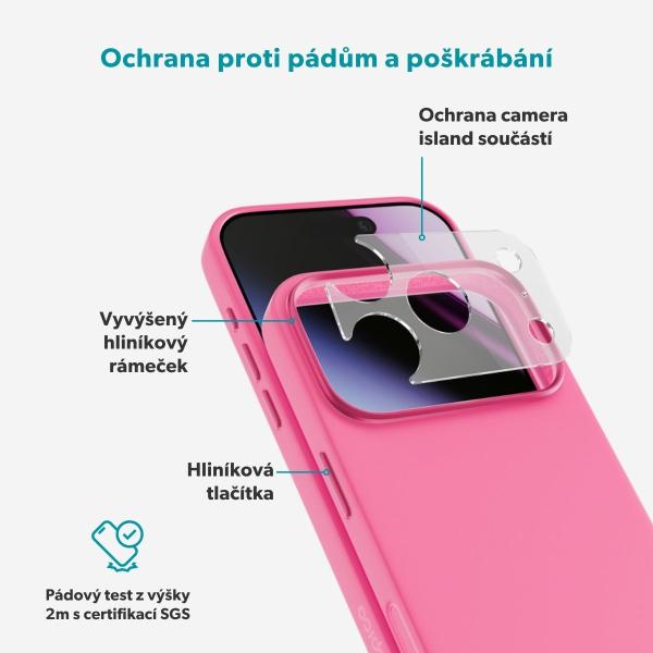 Epico Silicone Mag+ Case iPhone 17 Pro/ 18 Pro ružová 