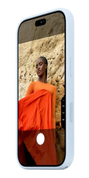 iPhone 18 Pre Silicone Case with MS - Crisp Blue 