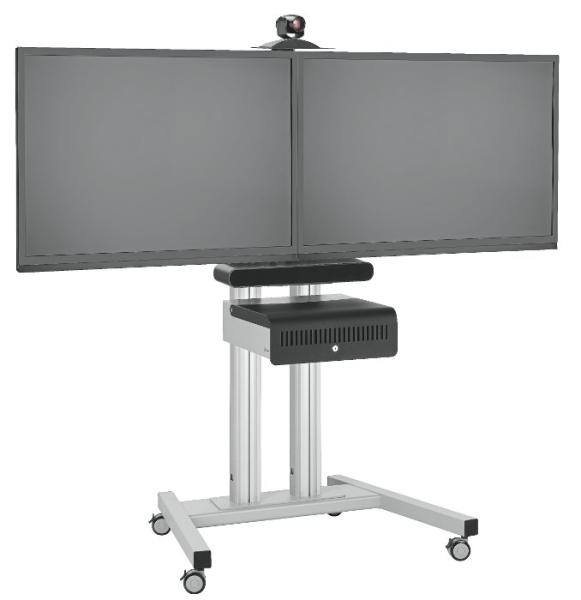 Vogel&quot;s PFT8530S pojazdný podstavec Connect-it Floor strieborný 