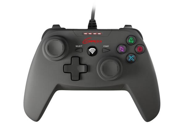 Drátový gamepad Genesis P58, pro PS3/ PC, vibrace 