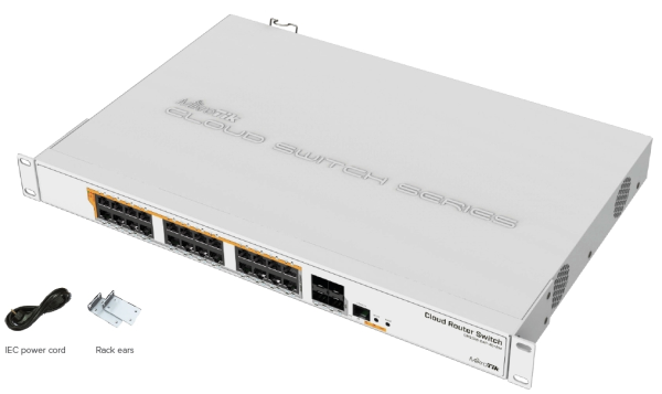 MIKROTIK CRS328-24P-4S+RM 24-port Gigabit Cloud Router Switch 