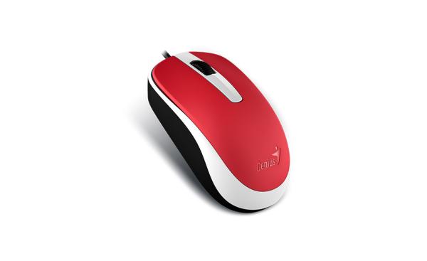 GENIUS DX-120/ Kancelárska/ Optická/ 1 200 DPI/ Drôtová USB/ Červená
