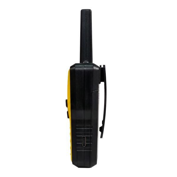 EVOLVEO FreeTalk 2W, PMR vysielačka s výkonom 0, 5 a 2W, žltočierna 