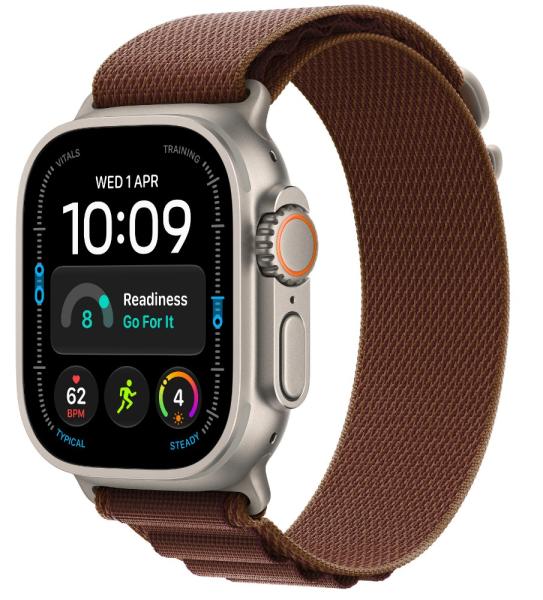 Watch Acc/ 49/ Burgundy Alp.Loop/ Nat.Titan - S 