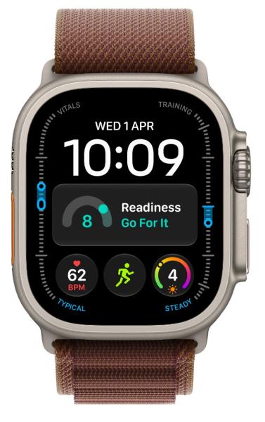 Watch Acc/ 49/ Burgundy Alp.Loop/ Nat.Titan - S 
