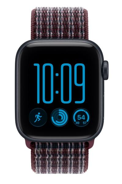 Watch Acc/ 40/ Burgundy Plaid Sport Loop 