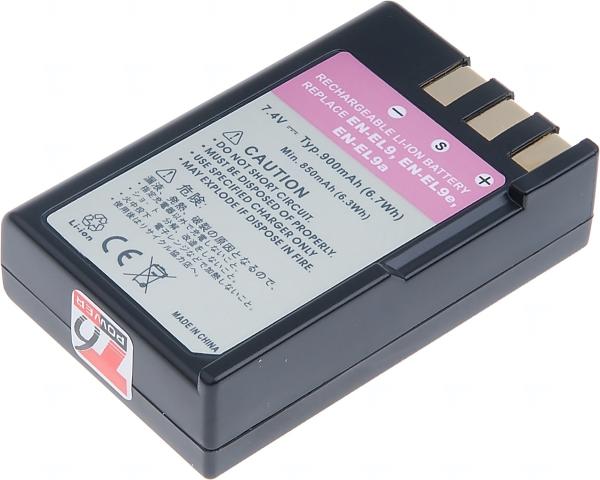 Batéria T6 Power Nikon EN-EL9, EN-EL9a, EN-EL9e, 1000mAh, 7, 4Wh 