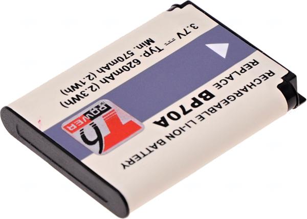 Batéria T6 Power pre Samsung BP-70A, BP70A, SLB-70A, 700mAh, 2, 6Wh 