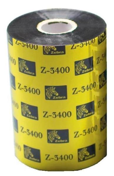 Zebra páska 3400 wax/ resin. šířka 40mm. délka 450m