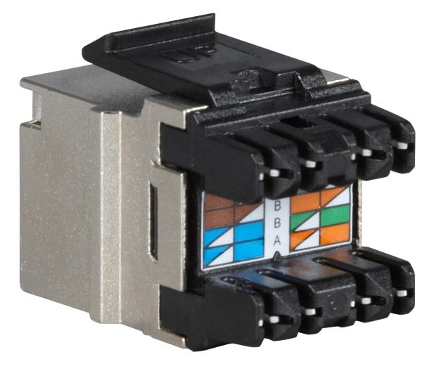 Rýchlozarezávací keystone Solarix CAT6 STP SXKJ-6-STP-BK-NA 