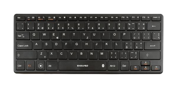 EVOLVEO WK29B/ Bezdrôtová Bluetooth/ CZ layout/ Čierna