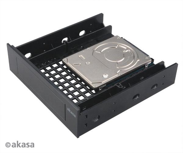AKASA 3.5"/ SSD/ HDD adaptér do 5, 25" pozice 