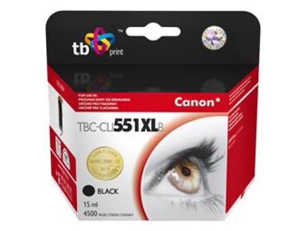 Ink. kazeta TB komp. s Canon CLI-551XL, 6443B001 BK