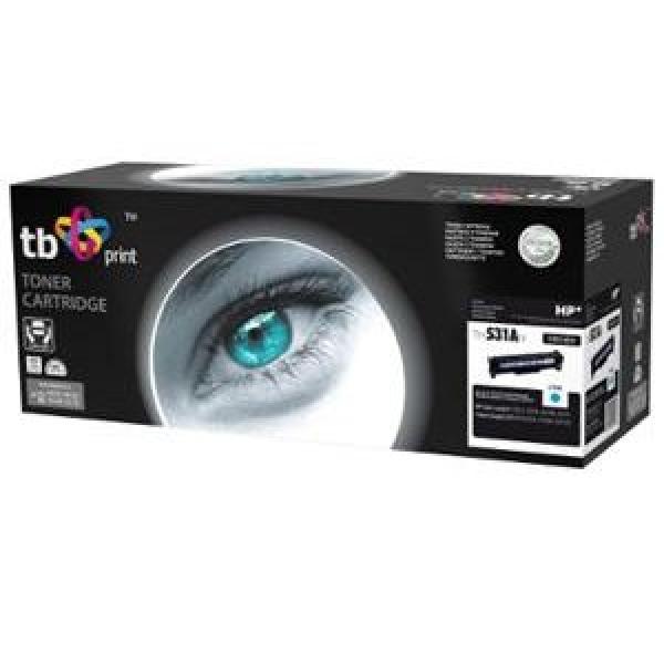 Toner TB kompatibilný s HP CC531A, 100% new, Cy
