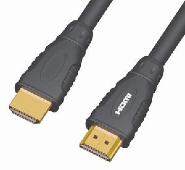 PremiumCord Kabel HDMI A - HDMI A M/ M 15m, zlac.kon