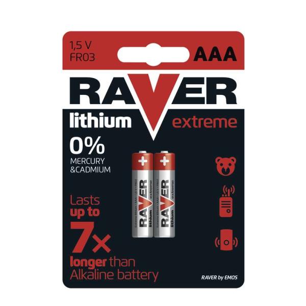 Lítiová batéria RAVER 2x AAA