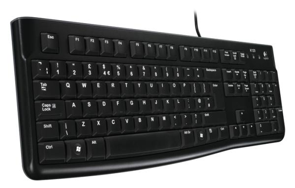 Logitech K120/ Drátová USB/ CZ-SK layout/ Černá 