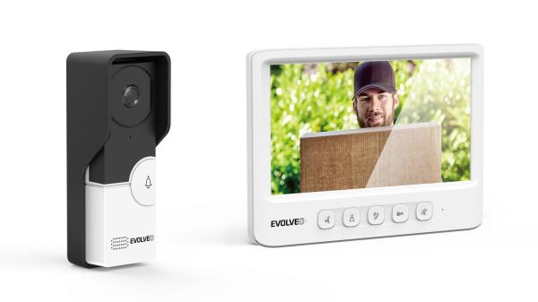 EVOLVEO DoorPhone IK06, set video dverného telefónu s pamäťou a farebným displejom 