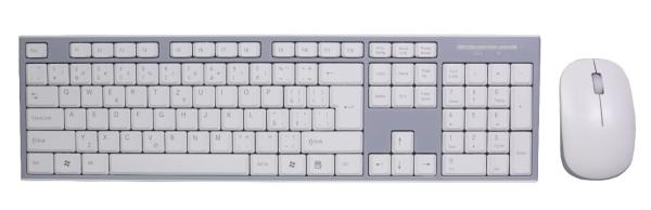 EVOLVEO WK-180, set bezdr. klávesnice a myši, biela