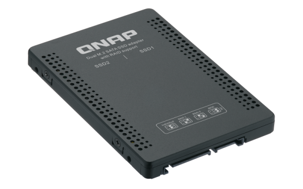 QNAP adaptér QDA-A2MAR (2x M.2 SSD SATA sloty v 2, 5" SATA rámčeku) 