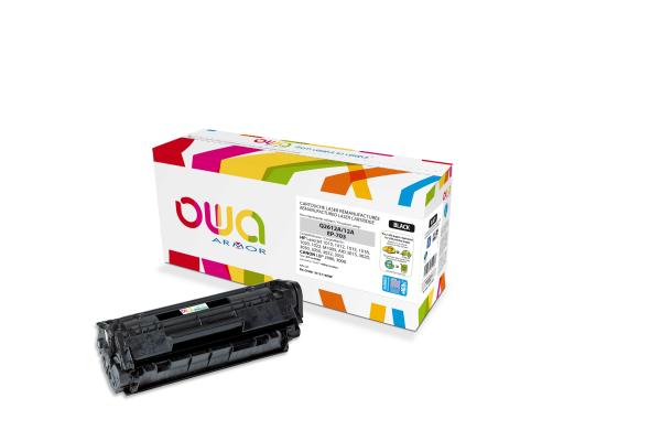 OWA Armor toner kompatibilný HP LJ 101x, Q2612A, JUMBO, 4000st, čierna/ black 