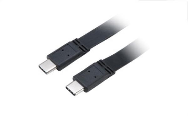 AKASA - USB 3.1 typ C na typ C kabel - 1 m slim