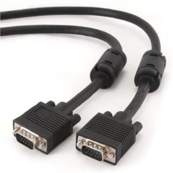 Kábel prípoj.monitor 15M/ 15M VGA, 3m, tieň, exferr.č