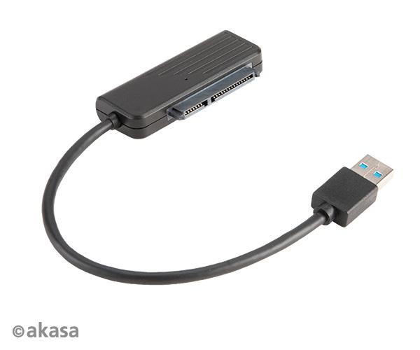 AKASA USB 3.1 adaptér pro 2, 5" HDD a SSD - 20 cm 