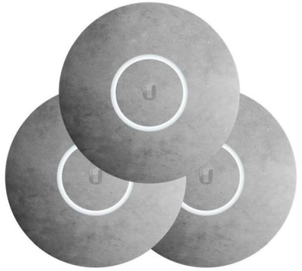 Ubiquiti kryt pre UAP-nanoHD, U6 Lite a U6+, betónový motív, 3 kusy