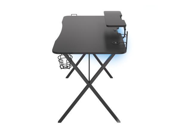 Genesis Holm 300 RGB - herný stôl s RGB podsvietením, 3xUSB 3.0, bezdrôtová nabíjačka mobilov 