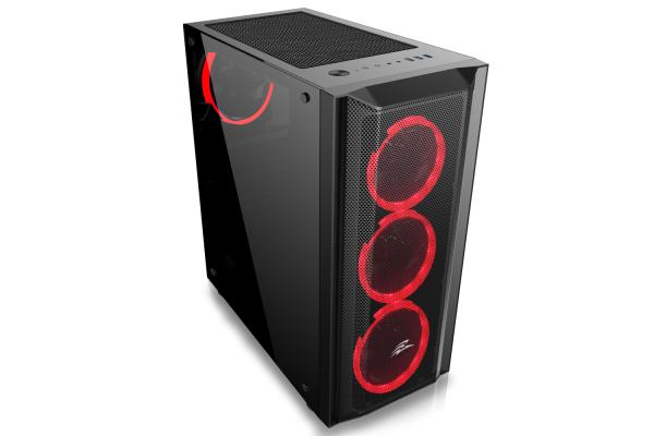 EVOLVEO Ptero Q1/ Midi Tower/ Transpar./ Čierna 
