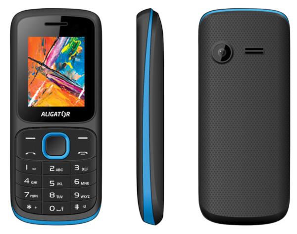 ALIGATOR D210 Dual sim čierno-modrý 