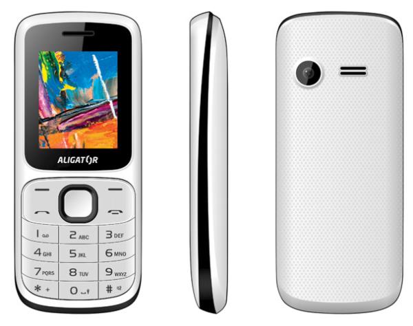 ALIGATOR D210 Dual sim bielo-čierny 
