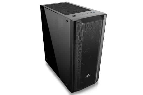 EVOLVEO Ptero Q1/ Midi Tower/ Transpar./ Čierna 