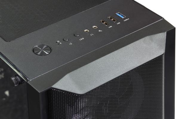 EVOLVEO Ptero Q1/ Midi Tower/ Transpar./ Čierna 