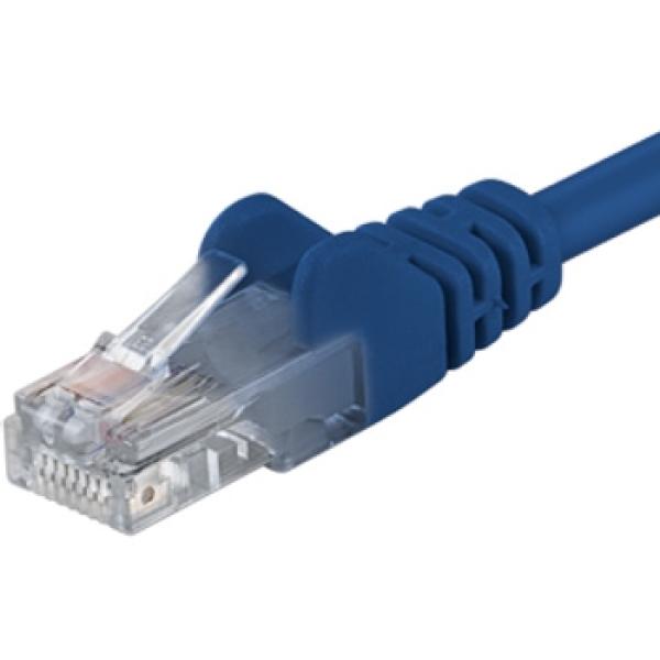 PremiumCord Patch kábel UTP RJ45-RJ45 level 5e 0.25m modrá