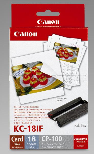 Canon KC18IF 54x86 18ks termosublimačná nálepka pre tlačiareň