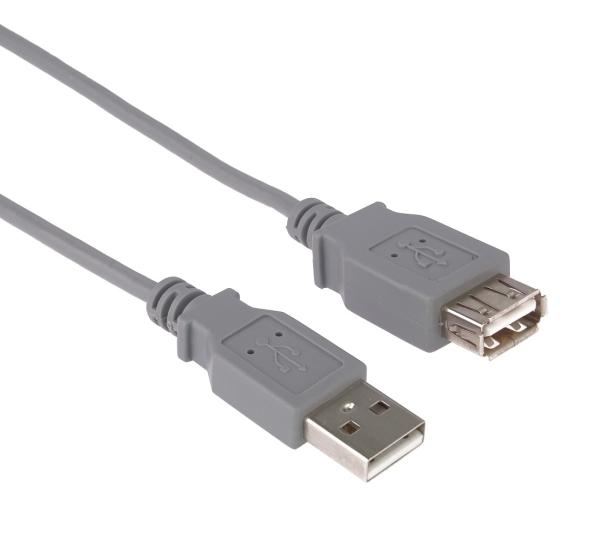 PremiumCord USB 2.0 kabel prodlužovací, A-A, 5m