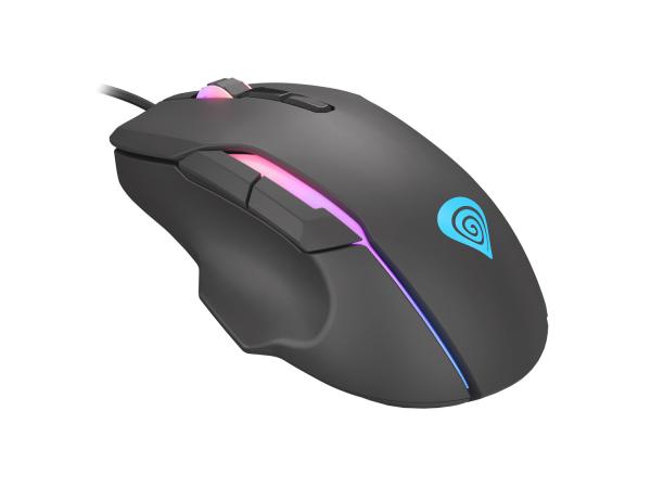 Genesis herná optická myš XENON 220 G2/ RGB/ Herná/ Optická/ Pre pravákov/ 12 400 DPI/ Drôtová USB/ Čierna 