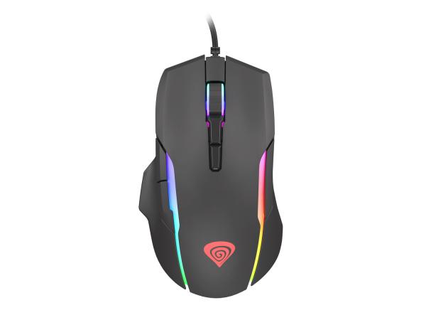 Genesis herná optická myš XENON 220 G2/ RGB/ Herná/ Optická/ Pre pravákov/ 12 400 DPI/ Drôtová USB/ Čierna
