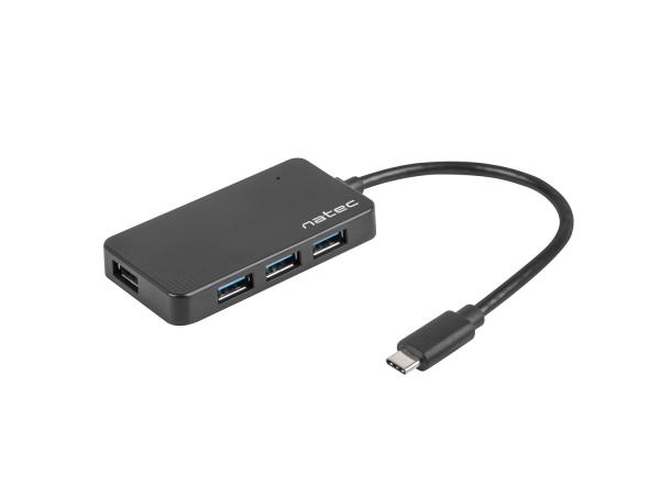 Natec Silkworm USB-C rozbočovač 4x USB 3.0 HUB