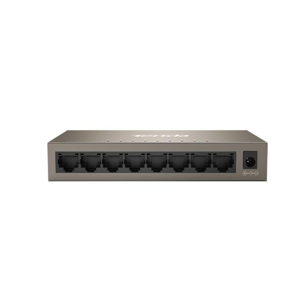 Tenda TEG1008M 8-port Gigabit Switch, 8x 10/ 100/ 1000 Mb/ s, Fanless, MAC 4K, napájanie AC/ DC, aj na stenu 