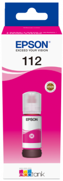 Epson 112 EcoTank Pigment Magenta ink bottle