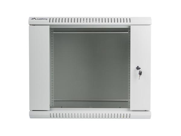 Nástenný rack 19&quot;&quot; 9U 600X450mm sivý flat pack 