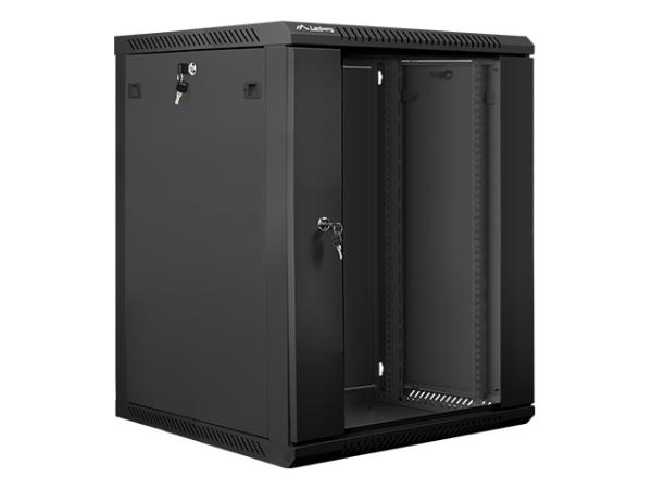 Nástenný rack 19&quot; 15U 600X600mm čierny flat pack 